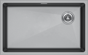 Кухонная мойка Paulmark LUMI 74UNI-SKEW LU74SK-GRM 75х45 цвет серый